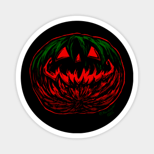 A Metal Halloween (red outline version) Magnet